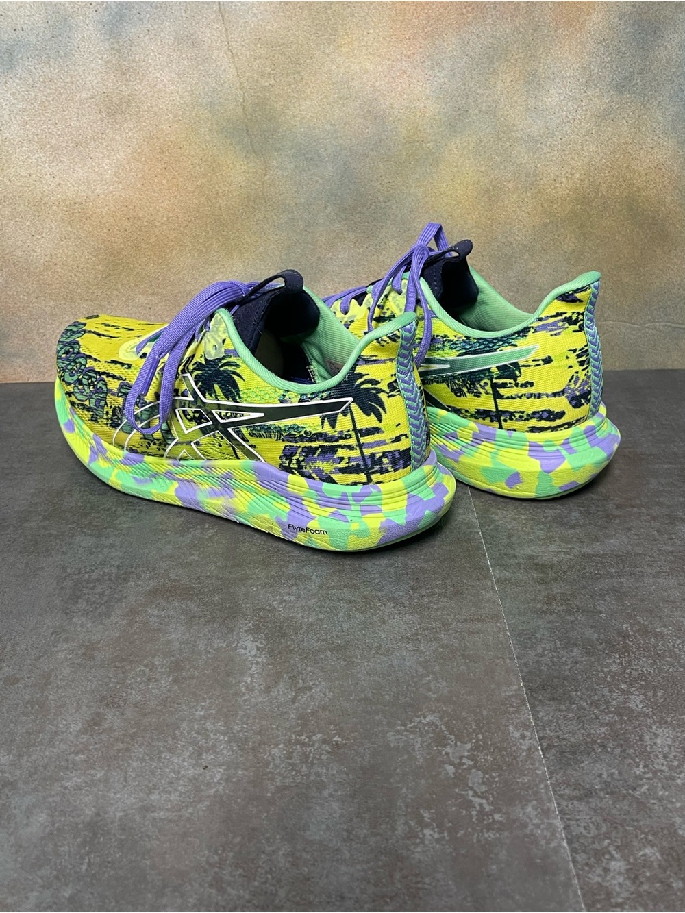 Asics Noosa Tri 14 Women's Running Shoes Safety Yellow/Midnight Size 7.5B - Picture 9 of 16